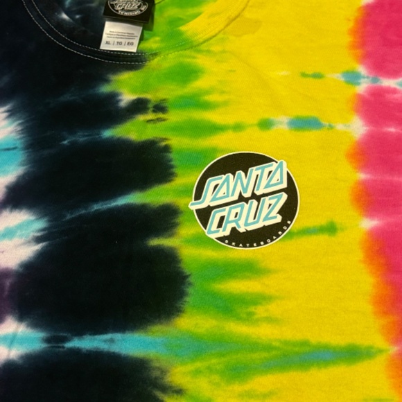 Santa Cruz Skateboards  | Women's Tie Dye T Shirt | Size XL - Picture 9 of 9